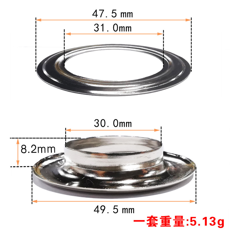 メーカー卸売り銅鶏眼ボタン中空リベット服装バッグdiy装飾帆布穴カーテン鶏眼ボタン|undefined