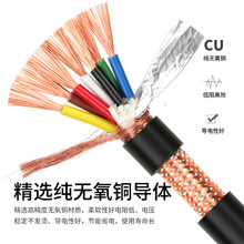 銅芯銅網rvvp控制屏蔽線   芯. . .平方通訊信號電纜