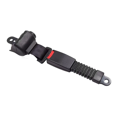 Car seat belt, Retractable Two-Point Design for Golf - black-semi-enclosed-20cm-semi-enclosed-base