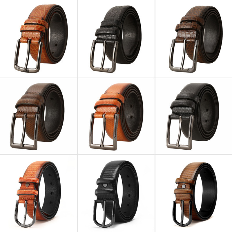 2022 new belt men's waist high-end pin buckle belt retro waist chain stall men's wholesale casual all-match