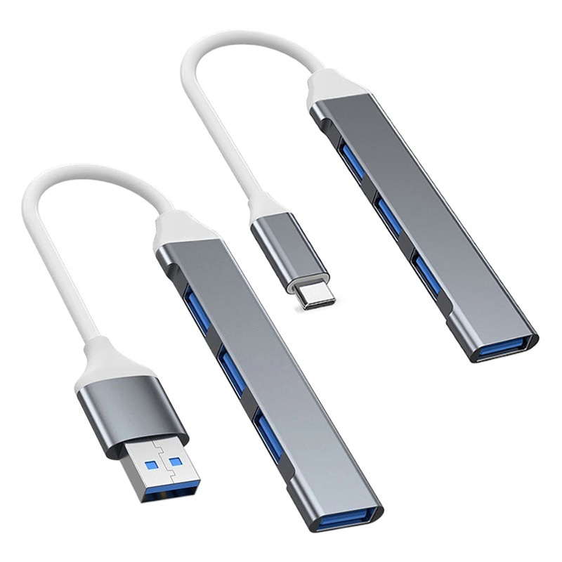 Aleación de aluminio ultrafino 4 puertos USB 3.0hub Hub tipo C USB3.1 uno-cuatro USB C divisor