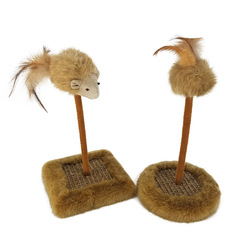 Cross-border cat toy new cat toy cat scratcher spring teeter totter plush sword hemp mouse cat toy