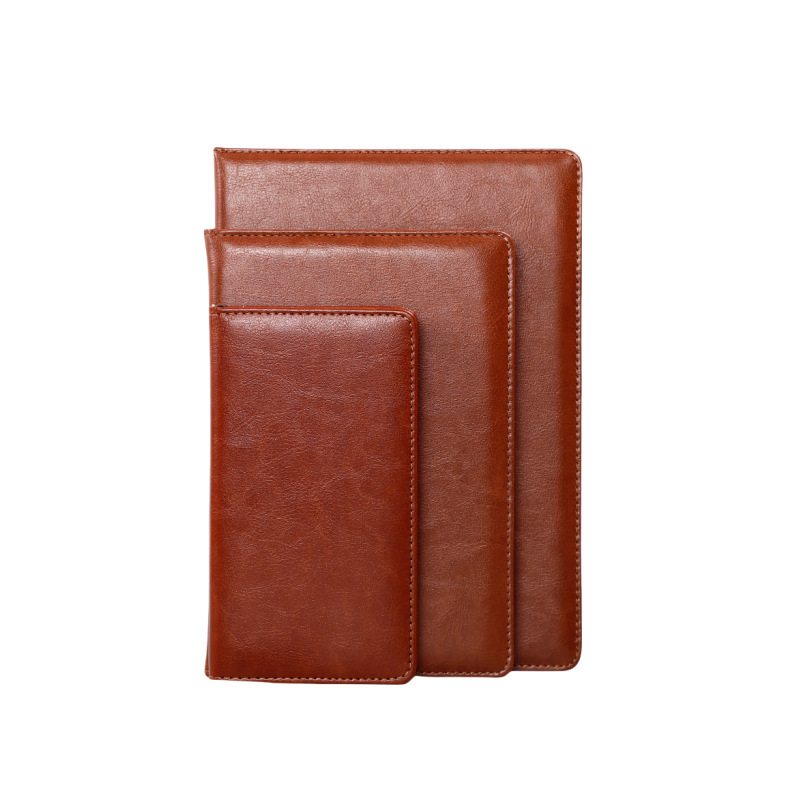 Cubierta de portátil a5 puede imprimir LOGO engrosado B5 cuero suave de negocios simple de oficina de trabajo de reunión de notas