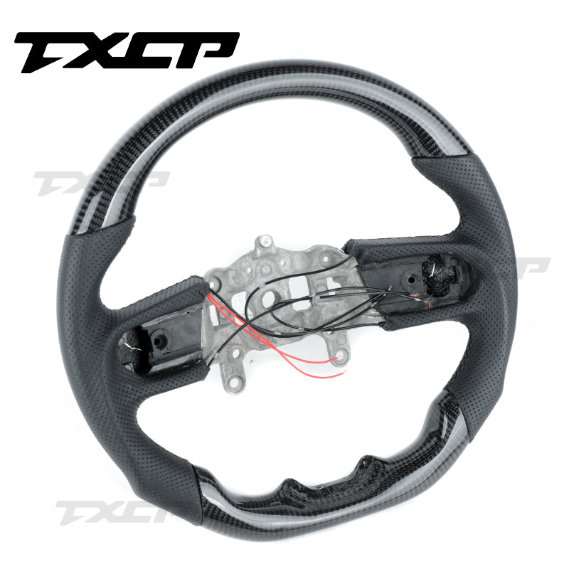 Suitable for 18-22 Jeep Jeep Wrangler Modified and Upgraded Carbon Fiber Perforated Leather Steering Wheel Steering Wheel