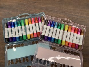 Washable double-headed pen 12 shapes of seal pen 12 color watercolor pen