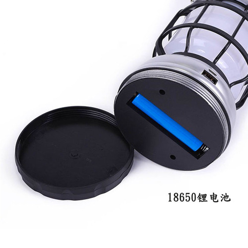 Outdoor Solar Camping Light with USB Charging Flame Lamp, Constant Bright White Light Retro Lantern, Camping Atmosphere Tent Light