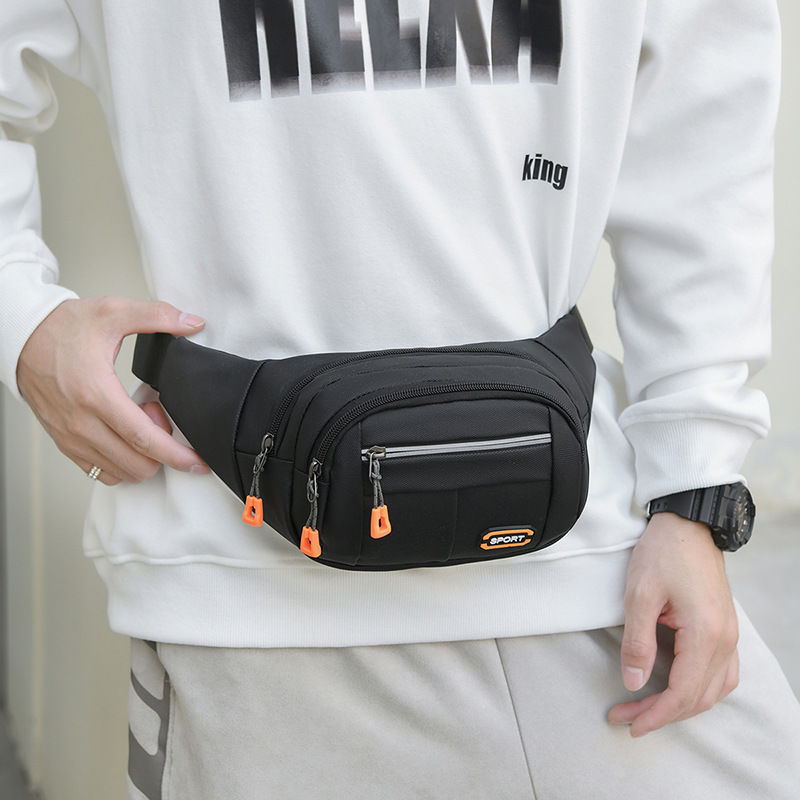 Nueva bolsa de cintura para hombres y mujeres multifuncional de gran capacidad a prueba de agua caja registradora bolsa de negocios resistente al desgaste deportes al aire libre billetera móvil