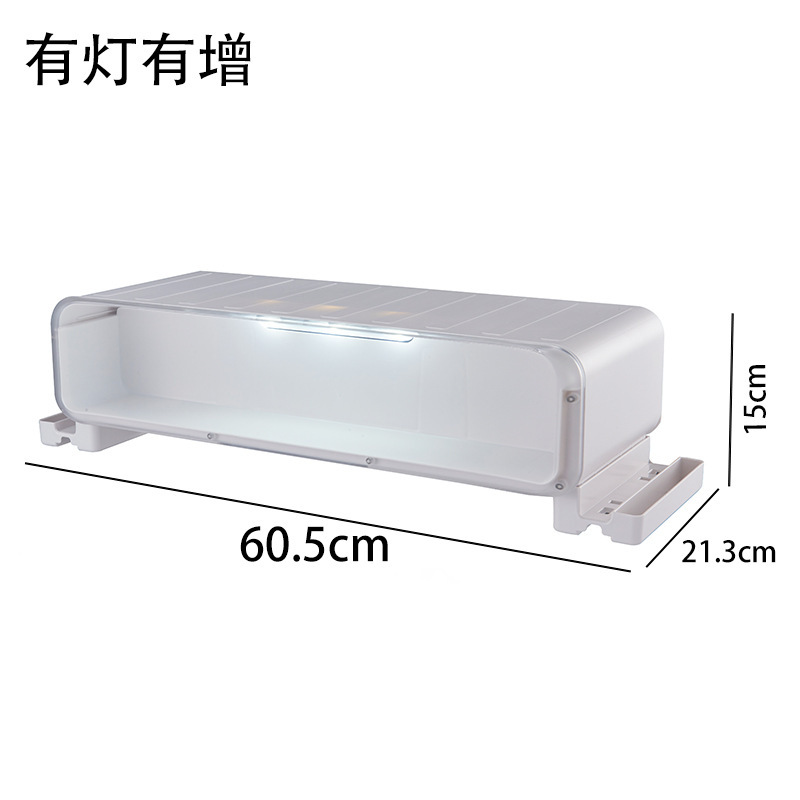 显示器增高架多功能家用手办收纳盒电脑桌面置物架透明盲盒展示柜|undefined
