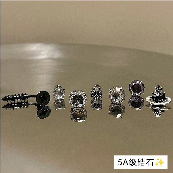雾凇岛屿黑色耳骨钉合集钛钢耳钉女养耳洞独特耳骨钉耳蜗钉耳饰