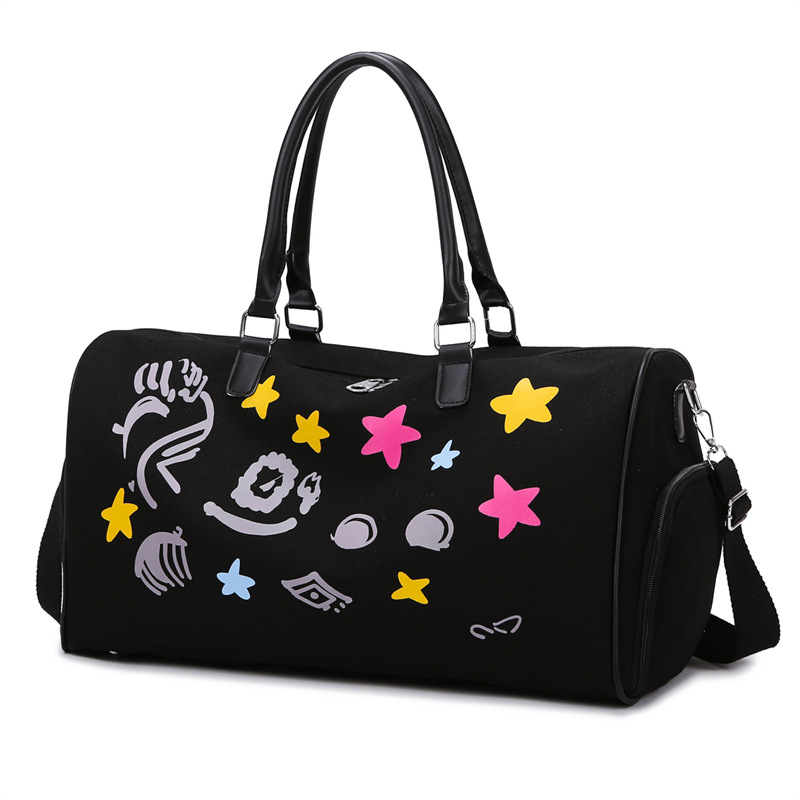 Business reise große kapazität tote mädchen frische leinwand reise mit schuh fach, fitness tasche, gepäck zubehör tasche_voghion.com