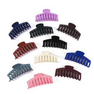 Amazon Frosted Claw Set Large Keel Glossy Claw Clip Rubber Paint Hair Clip Banana Clip Makeup Bath Clip