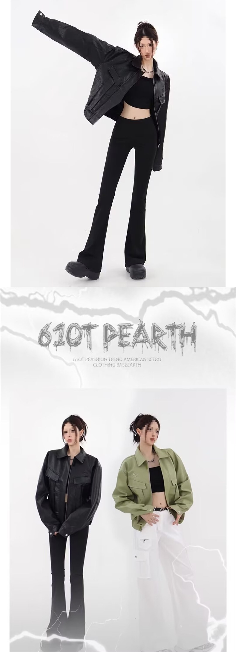 boy Lazy American Retro Short Loose Motorcycle Leather Jacket For Women, Autumn And Winter New High Street Coat_voghion.com