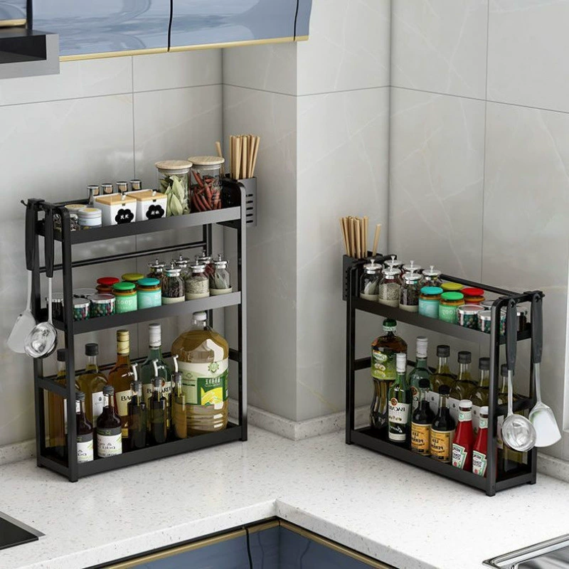 Многофункциональная подставка для специй, настольная, для дома, угловая, для масла, соли, соуса, уксуса, кухонная подставка для хранения, подставка для ножей