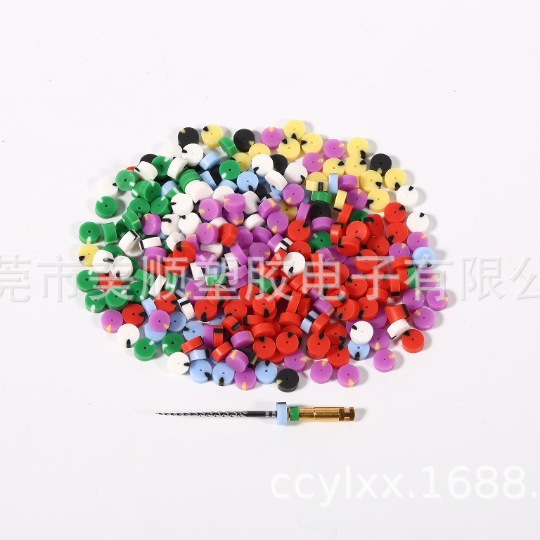 根管锉指示垫片硅胶止动片双色限位块硅橡胶减震