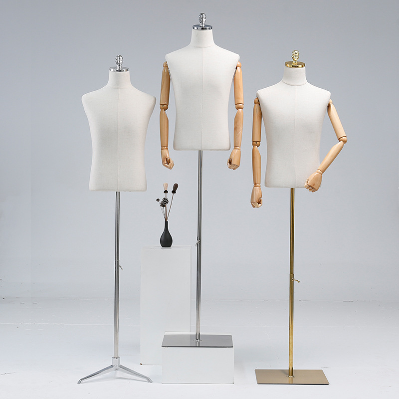 Man model prop half-body suit mannequin display stand clothing store window menswear Korean style dummy model