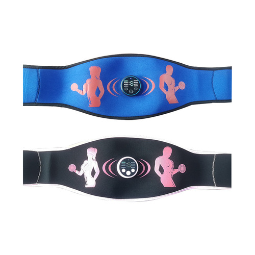 New smart fitness massage belt charging display abdominal muscle black technology abdominal muscle training waist massager