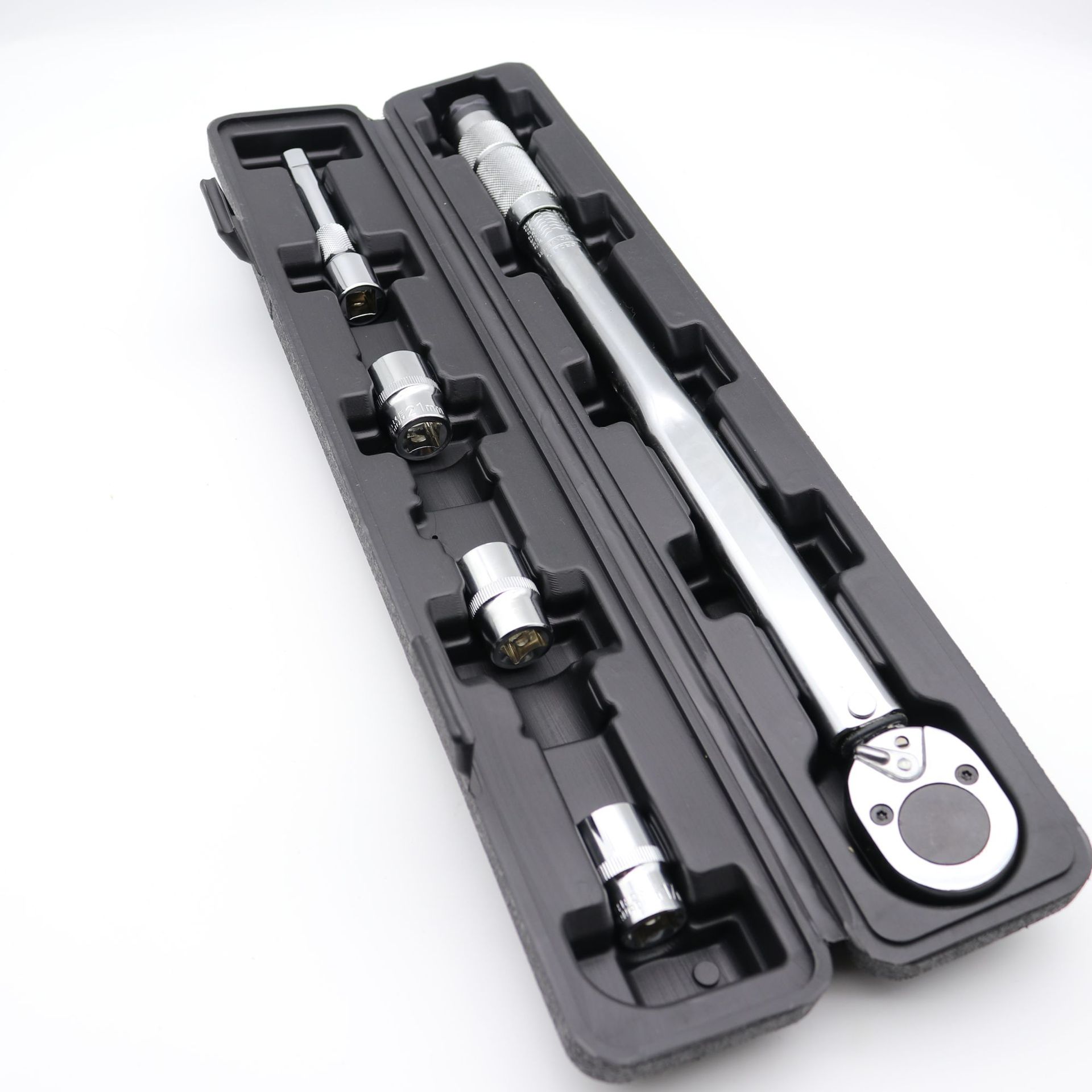 Llave de torque preestablecida llave de torque multifuncional llave de torque cromado 45 # mango de acero Escala de grabación en relieve