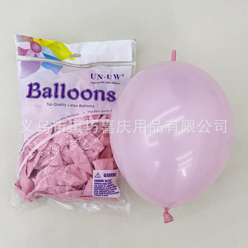 Globos con Cola de 10 Pulgadas para Fiestas, Color Sólido