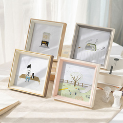 Nordic ins style simple resin photo frame wholesale square table 6 7 8 inch photo wash bedroom living room decoration