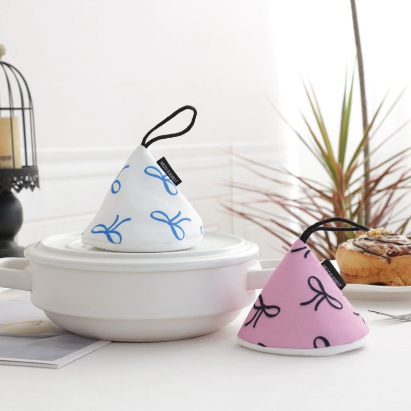 Элемент красоты Корейский бант кухня анти-горячий треугольник шляпа шляпа