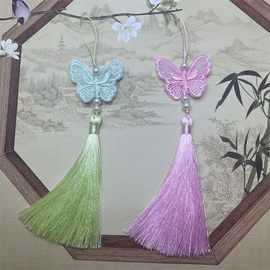 国风双面刺绣蝴蝶流苏旗袍压襟挂饰配饰新中式女士汉服高级感饰品