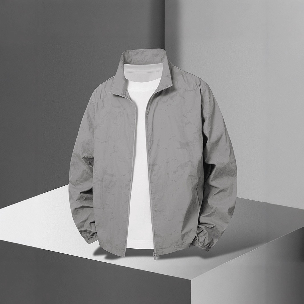 Summer Ultra-Thin Camouflage Sun Protection Clothing for Young and Middle-Aged Men, Stand-Up Collar Fishing Sunshade and Anti-Uv Jacket, Outdoor Sun Protection Clothing