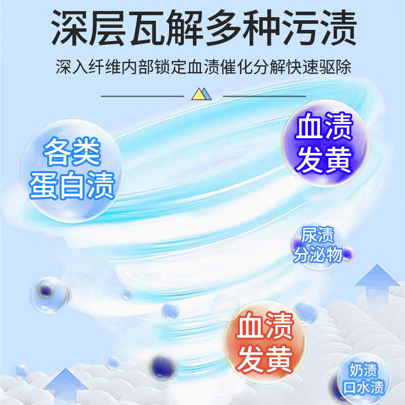 프로테아제 혈흔제거제, 침대시트 및 의류용 월경혈흔제거제, 드라이클리닝제, 아줌마혈흔제거제