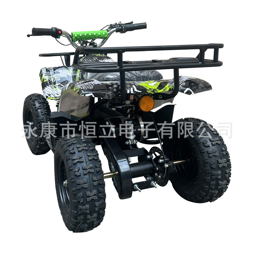 Pequeño dios de guerra a prueba de choques motocicleta eléctrica de cuatro ruedas motocicleta todo terreno motocicleta ATV500w vehículo de playa de montaña