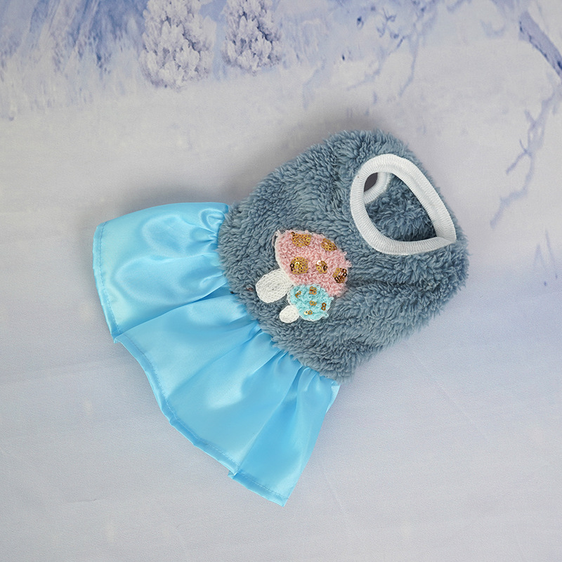 Blue mushroom skirt