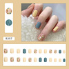 Short nail stickers for nails, removable face blush, fake nails, ready-made product