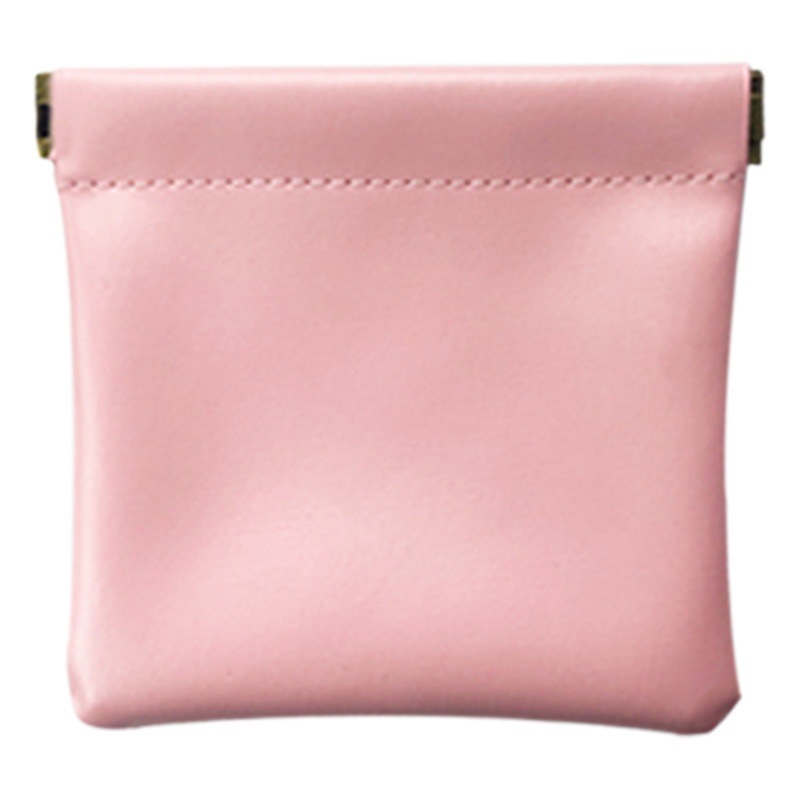 Venta al por mayor de cuero servilleta sanitaria lápiz labial bolsa de almacenamiento de metralla bolsa de almacenamiento mini ins estilo pu cuero pequeño monedero