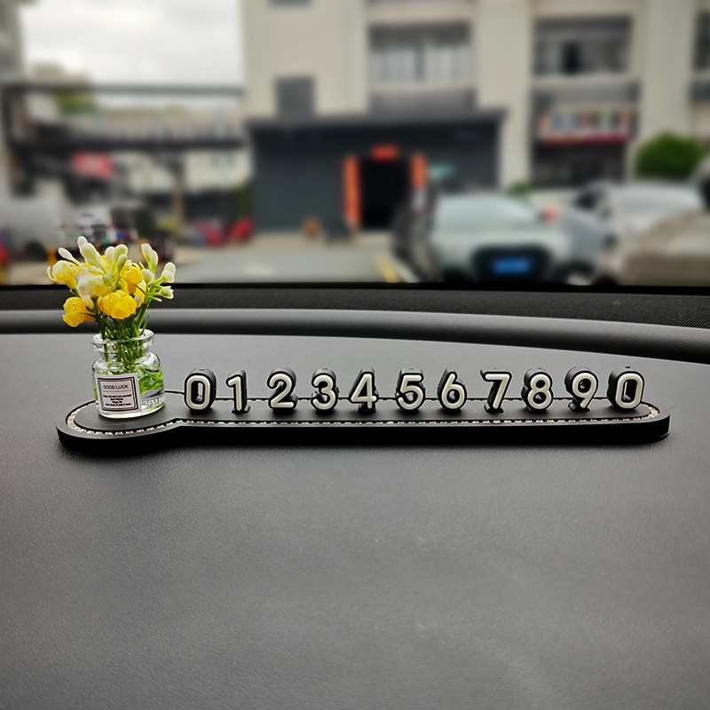 옐로우 자스민 다이아몬드 주차 표지판 [무료 숫자 4세트]