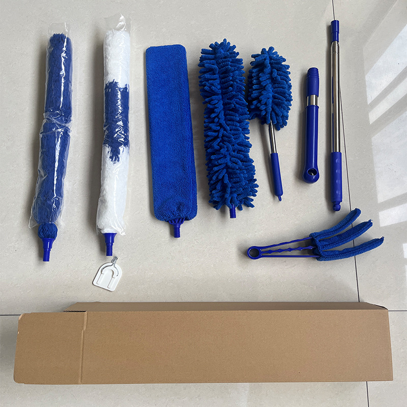 후크가 포함된 블루 더스터 8개 세트