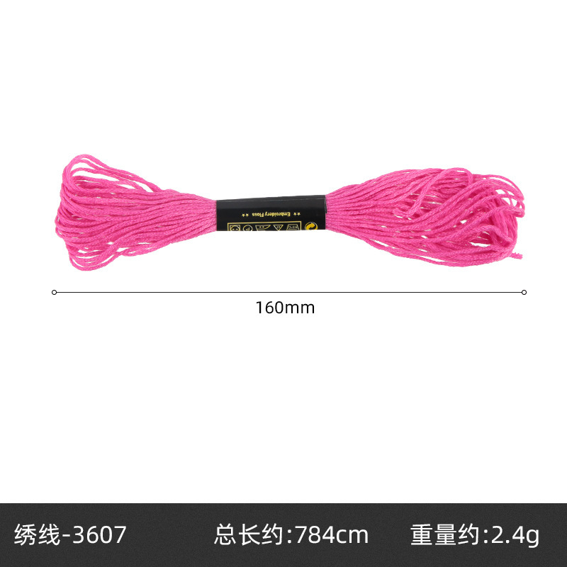 Hilo de punto de cruz de 42 colores, hilo de bordado de poliéster y algodón, bordado puntual, bordado de punto, bordado de punto de cruz