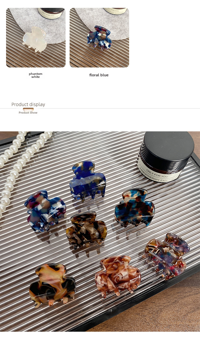 Nuovo Mini Acido Acetico Grab Clip Dolce Moda Forcina Carina Semplice Ragazza Accessori per Capelli Temperamento di Alta Qualità Copricapo Donna_voghion.com