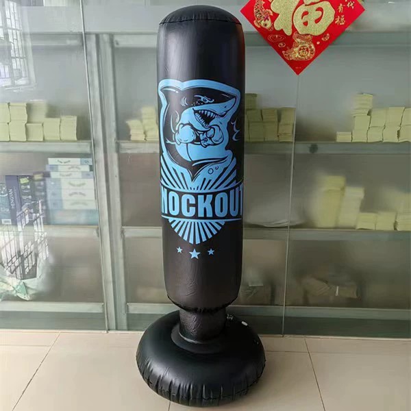 Children's Boxing Sandbag Thickened Fitness Inflatable Tumbler Vertical Boxing Column Sandbag Strike Column Vent Toy