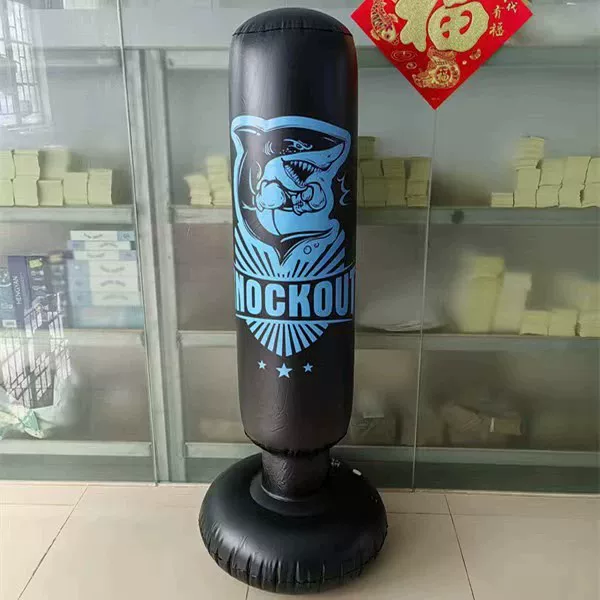 Children's Boxing Sandbag Thickened Fitness Inflatable Tumbler Vertical Boxing Column Sandbag Strike Column Vent Toy