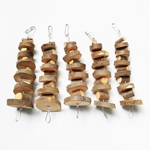 Amazon Apple branch molar skewer chewing skewer chinchilla hamster golden bear molar toy rabbit chewing apple wood
