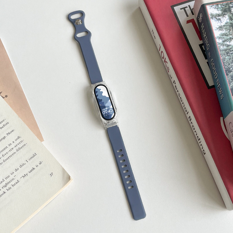 블루 그레이 + 투명 케이스