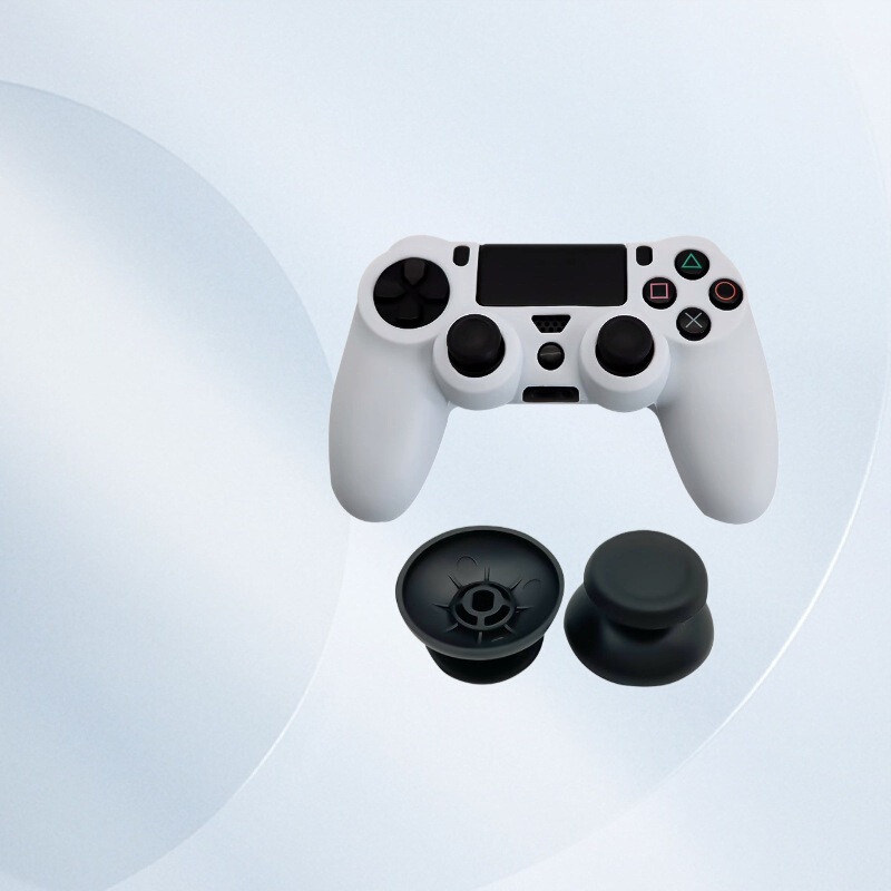 PS4 Gamepad Protective Cover with Two PS4 Handle Rockers PS4 Gamepad Silicone Sleeve Rocker