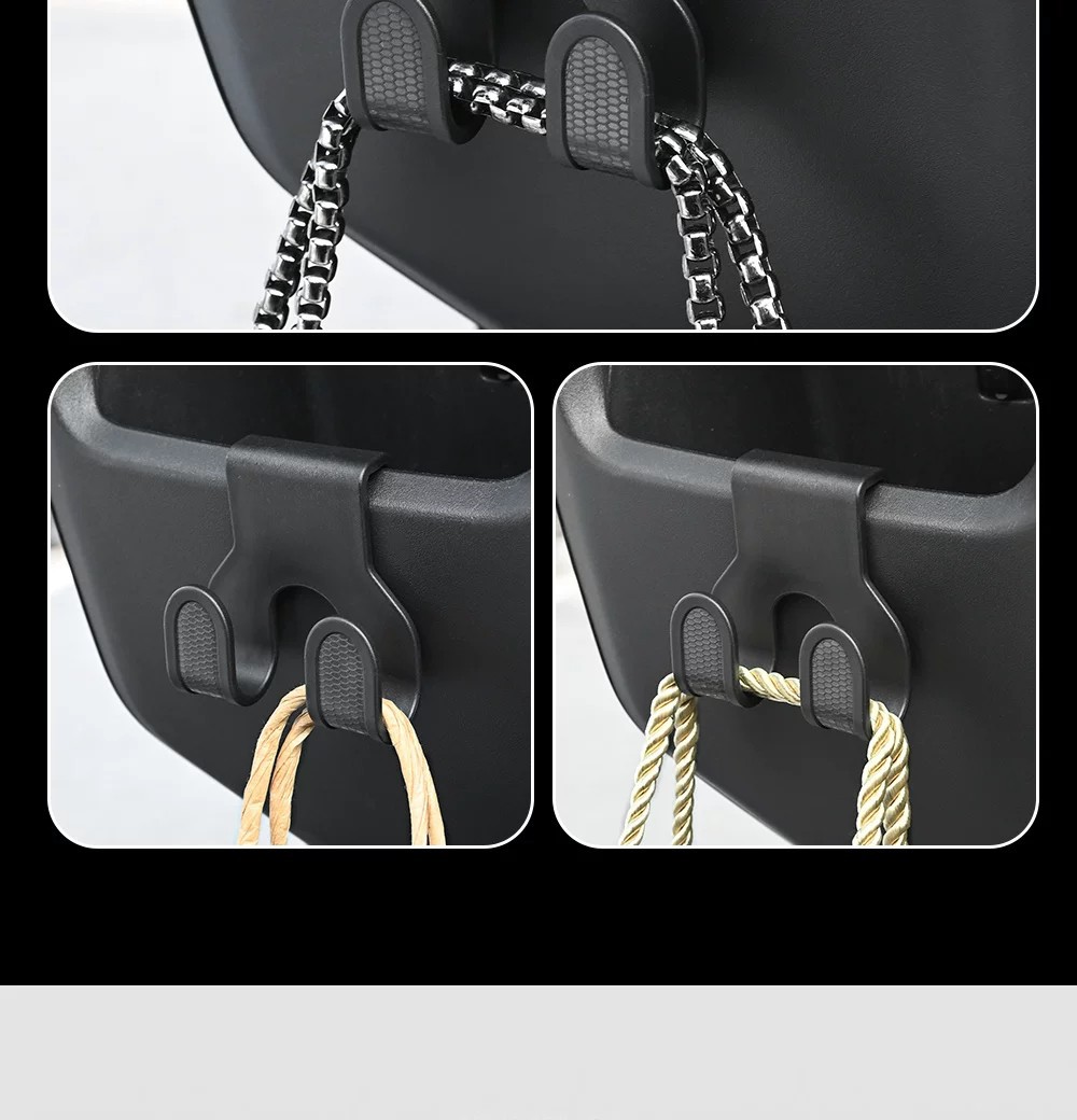Electric Vehicle/Motorcycle Front-Mounted Storage Hook for Delivery and Grocery Shopping, New Universal Multi-Functional No-Drill Hook, Thickened and Super Heavy-Duty