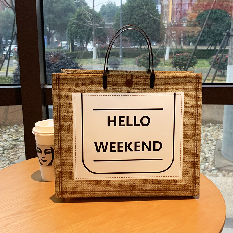 Red tienda de ropa ropa de belleza tienda de belleza transparente ropa de mano bolsa de compras bolsa de regalo personalizada