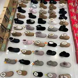 儿童防滑雪地靴杂款男童鞋冬季棉鞋防滑女童靴子童鞋加绒雪地棉鞋