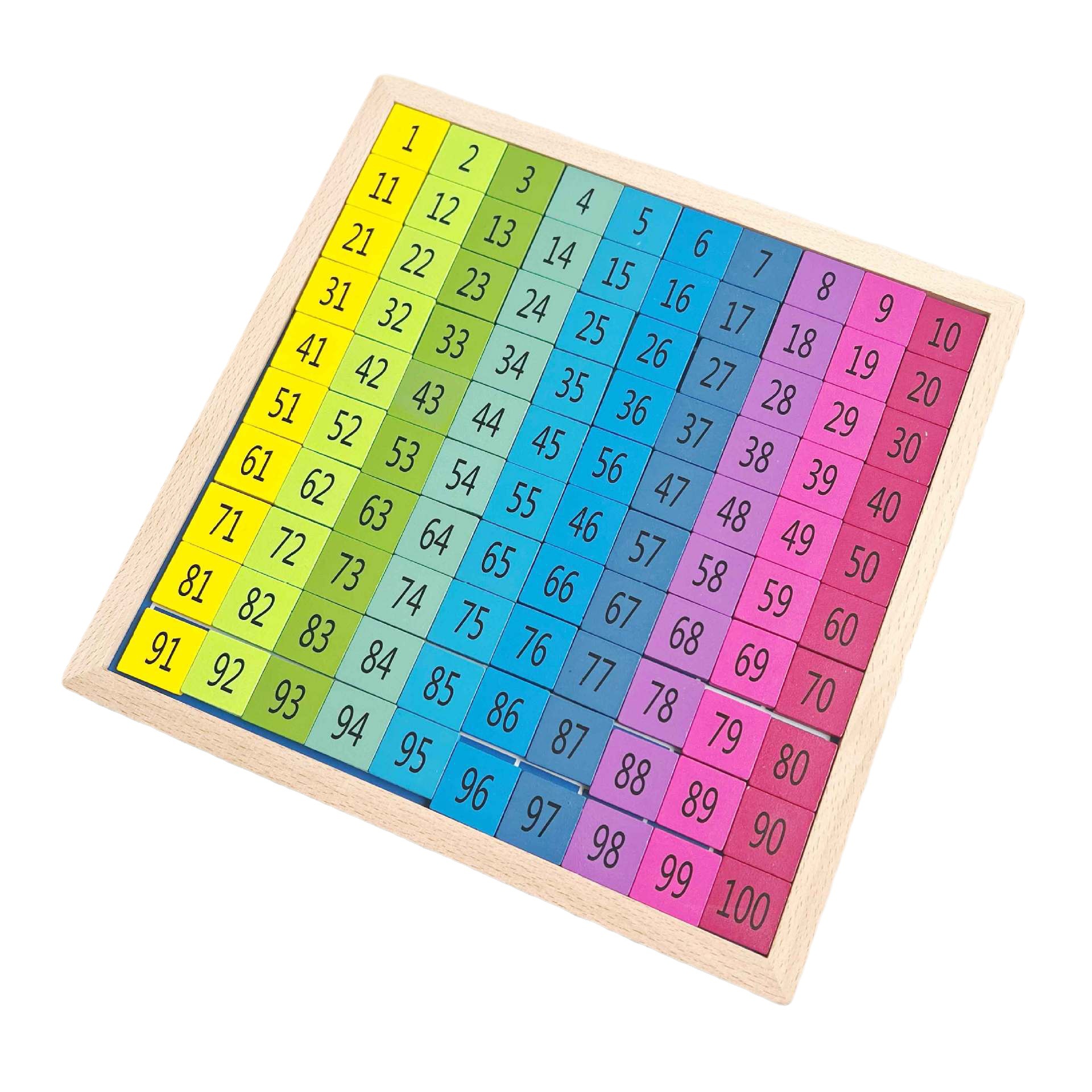 Selección estricta educación temprana cientos tablero 1-100 Tablero continuo digital Primer Grado de los niños pensamiento matemático entrenamiento iluminación Juguetes