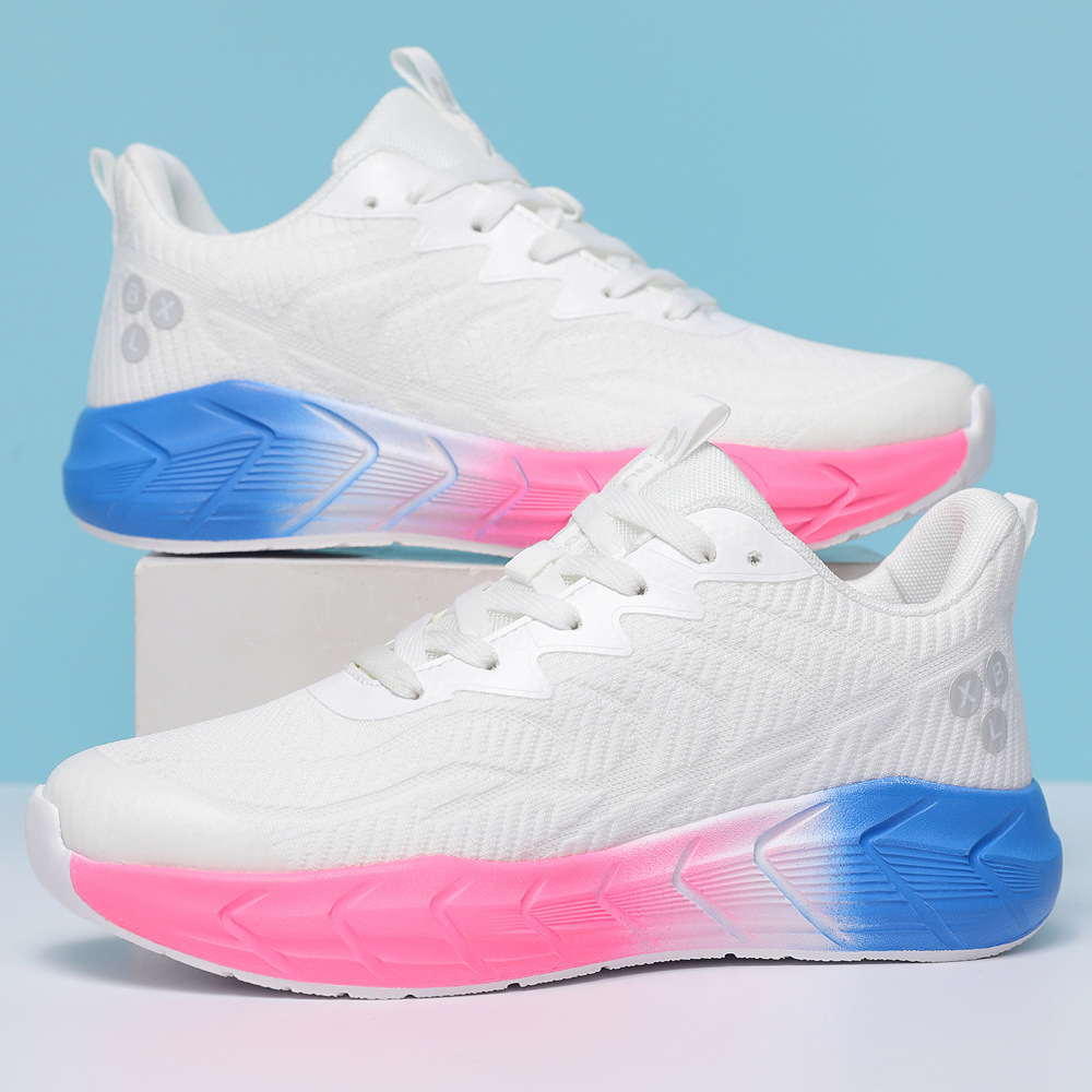 sports breathable wear-resistant two-tone low running sneakers for…