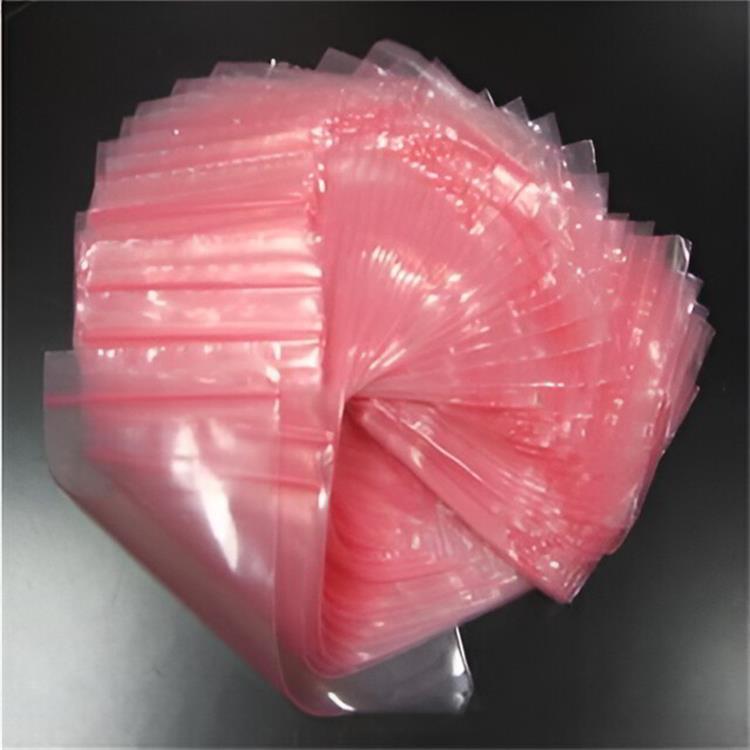 批发红边薄款PE骨袋彩色自封袋 骨口袋密实袋印刷封口密实袋