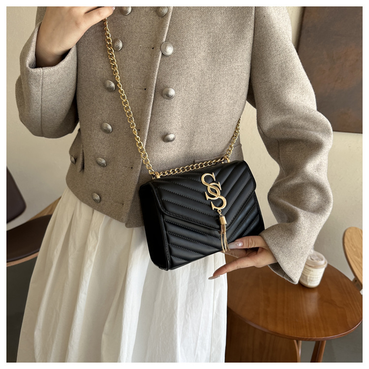 Damen Handtasche Im Western Stil Mit Kette Und Umhängefunktion_voghion.com