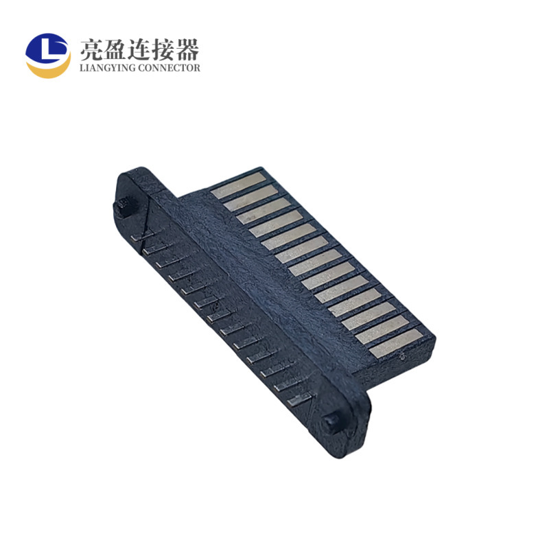 游戏手柄端子座 13P 180度全塑式插板 有柱DIP SWITXH手柄插头|undefined