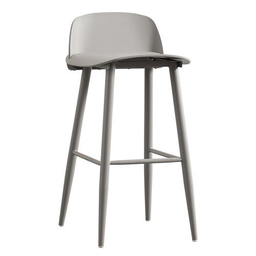 Nordic bar chair home modern simple high chair acrylic backrest internet celebrity milk tea shop cafe bar chair