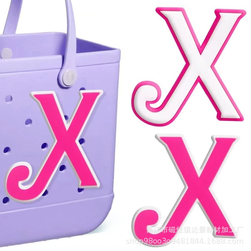 Botones de zapatos rosados con letras grandes, botones de botones, botones de botones